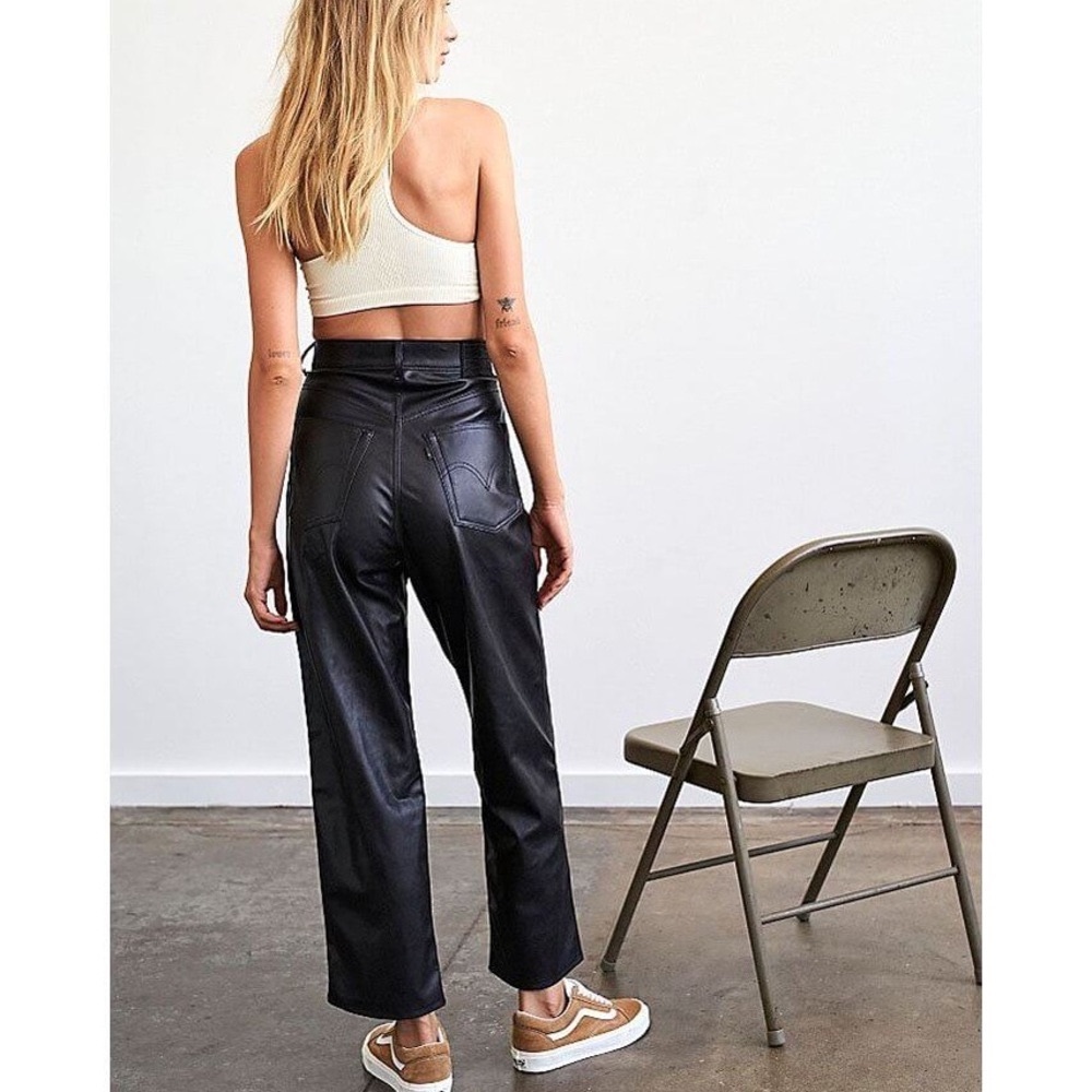 Levi’s Faux Leather Ribcage Straight